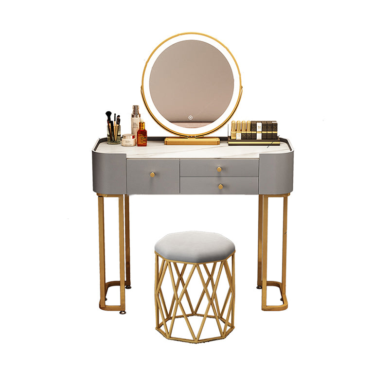 Glam Vanity Dressing Table Bedroom Makeup Vanity Desk with Drawer