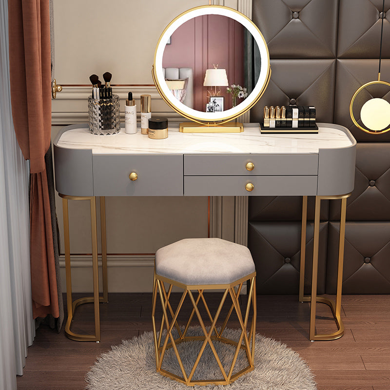 Glam Vanity Dressing Table Bedroom Makeup Vanity Desk with Drawer