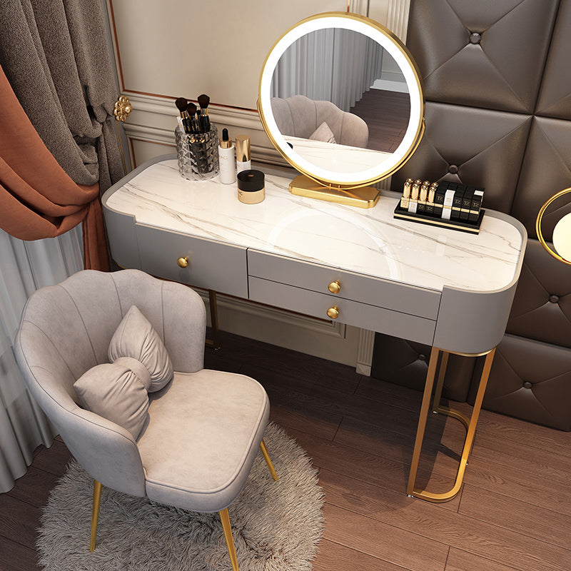 Glam Vanity Dressing Table Bedroom Makeup Vanity Desk with Drawer