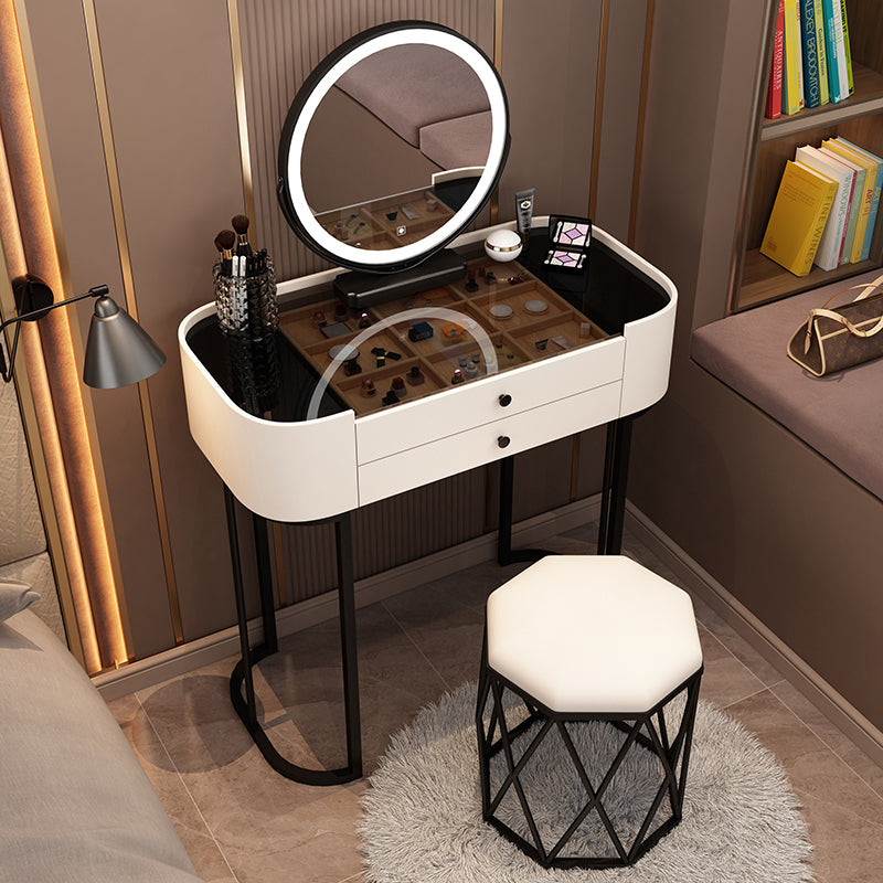 Glam Vanity Dressing Table Bedroom Makeup Vanity Desk with Drawer