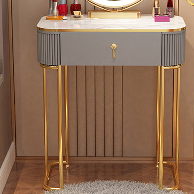 Glam Wood Vanity Dressing Table Bedroom Makeup Vanity Desk with Drawer