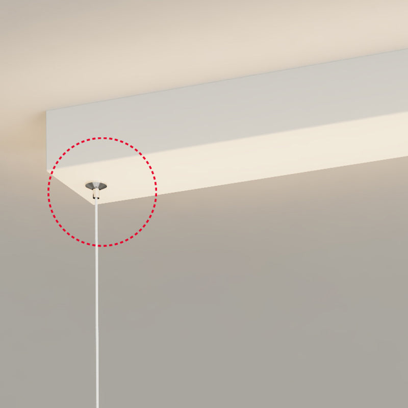 3/4-Light Contemporary Kitchen Island Lighting White Island Pendant Lighting