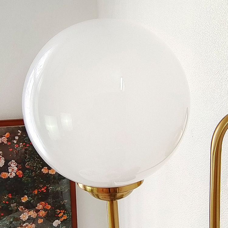 Metal Modern Wall Sconce Ball Shape Wall Light with Glass Shade