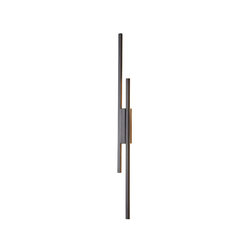 Modernism 2-Light Golden/Black Wall Mounted Sconce LED Linear Wall Light