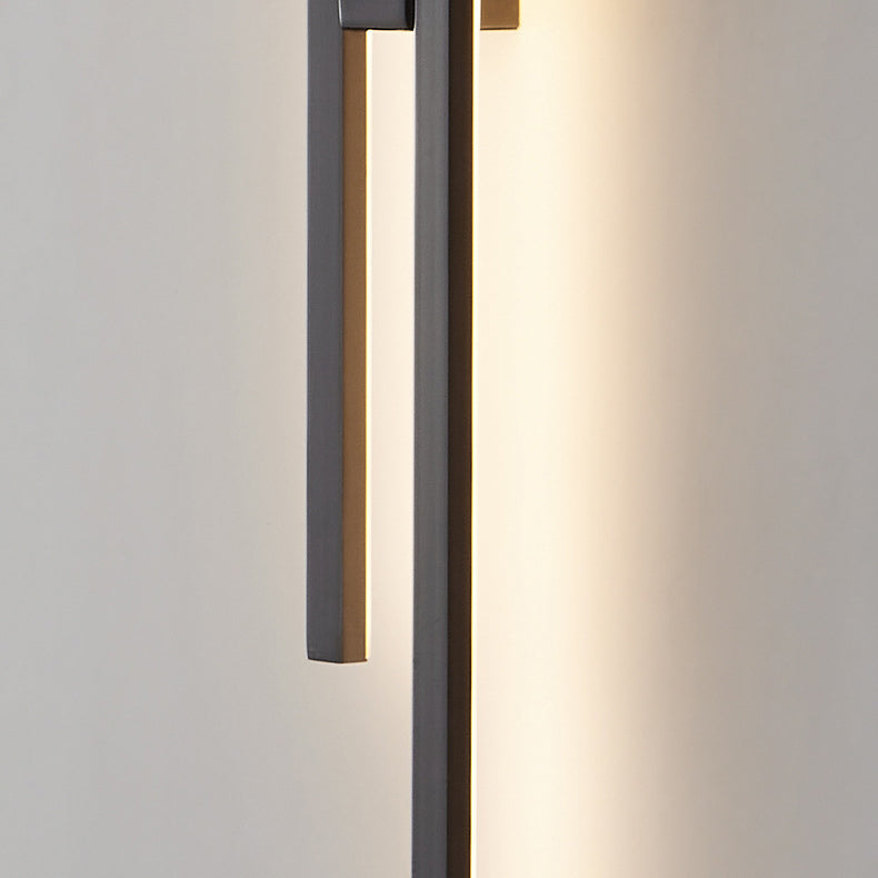Modernism 2-Light Golden/Black Wall Mounted Sconce LED Linear Wall Light