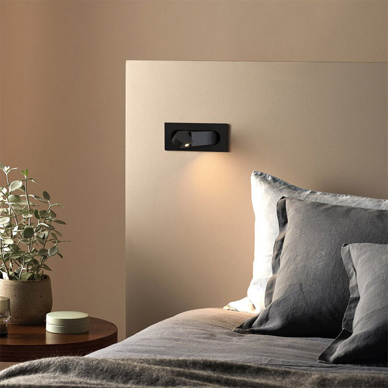 Modern Metal Wall Sconces Rectangle Shape Wall Light for Bedroom