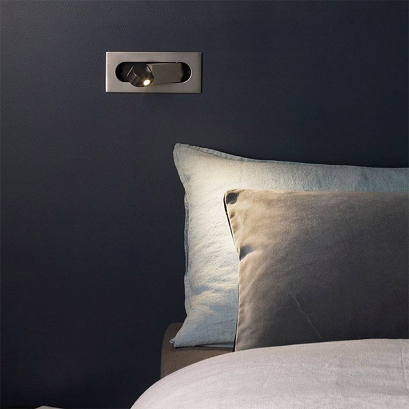 Modern Metal Wall Sconces Rectangle Shape Wall Light for Bedroom