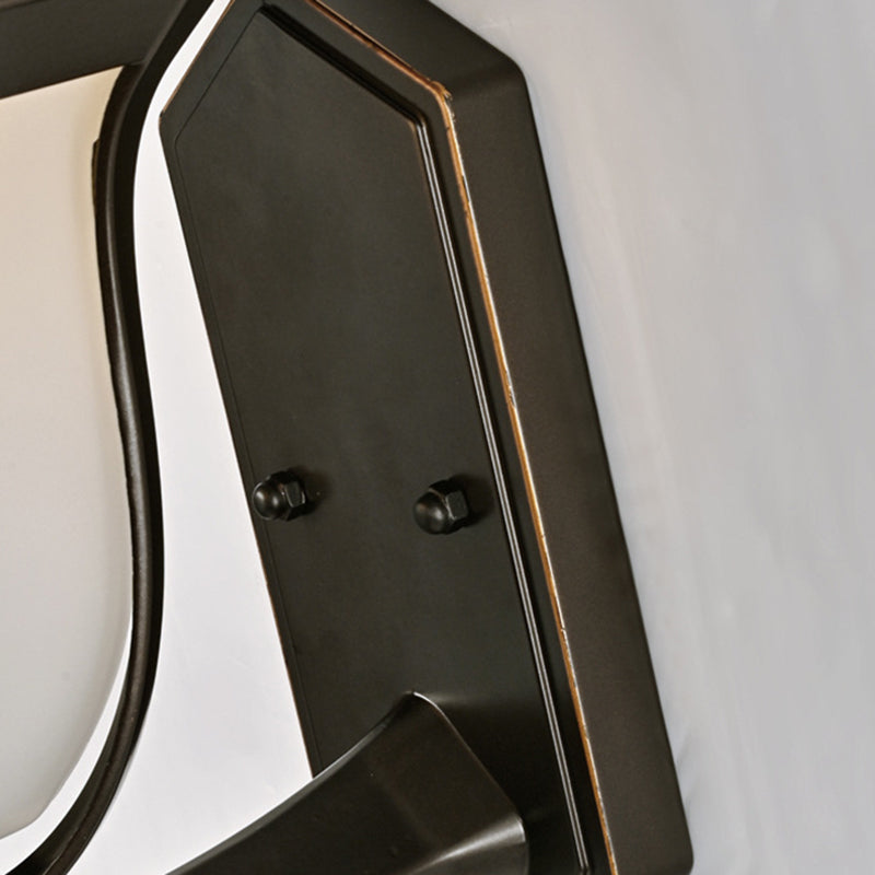 Modern Geometric Wall Lamps Metal 1 Light Wall Light Fixtures