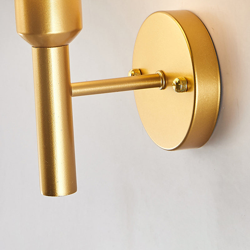 Contemporary Single Bathroom Vanity Light Cylindrical Glass Bath Bar