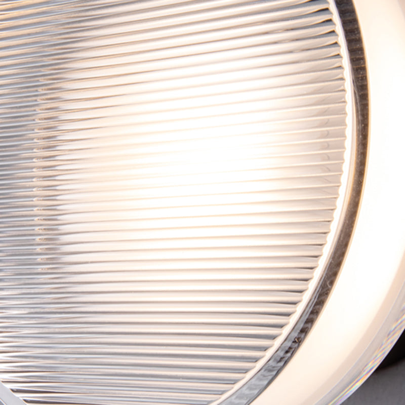 Aluminum and Acrylic Bath Sconce 1 Light Bathroom Vanity Lighting in Black / Gold