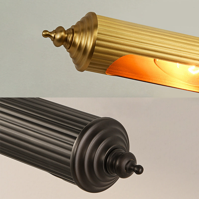 Solid Brass Bath Bar Post Modern 2 - Light Bathroom Vanity Lighting in Black / Gold