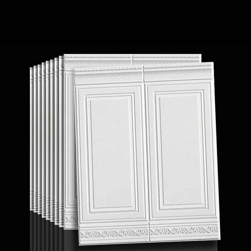 Contemporary Waterproof 3D Wainscoting Peel and Stick Indoor Wallboard