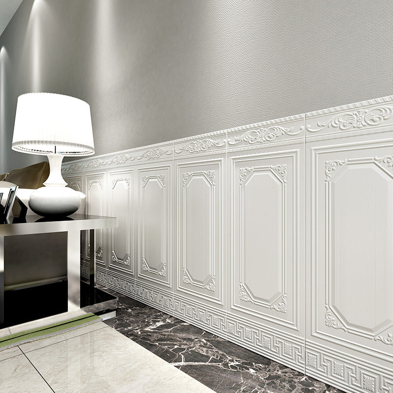 Glam Scratch Resistance Wainscoting 3D Peel and Stick Indoor Wallboard