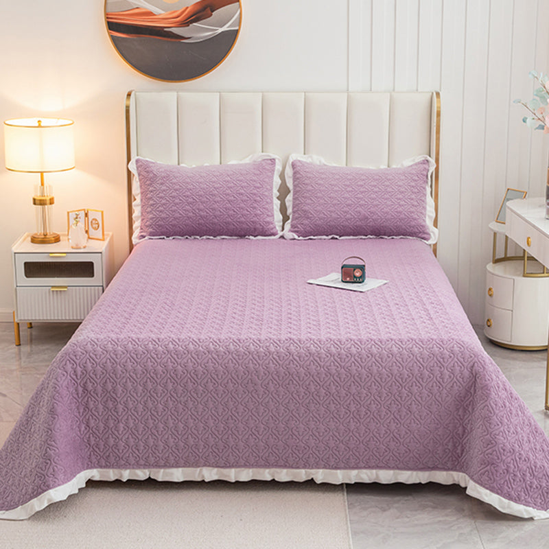 Winter Elegant Bed Sheet Set Flannel Fitted Sheet for Bedroom