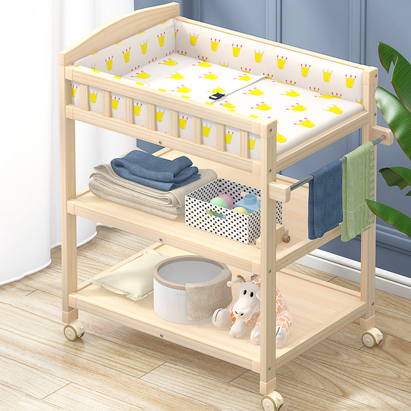 Modern Changing Table Wooden Baby Changing Table with Storage