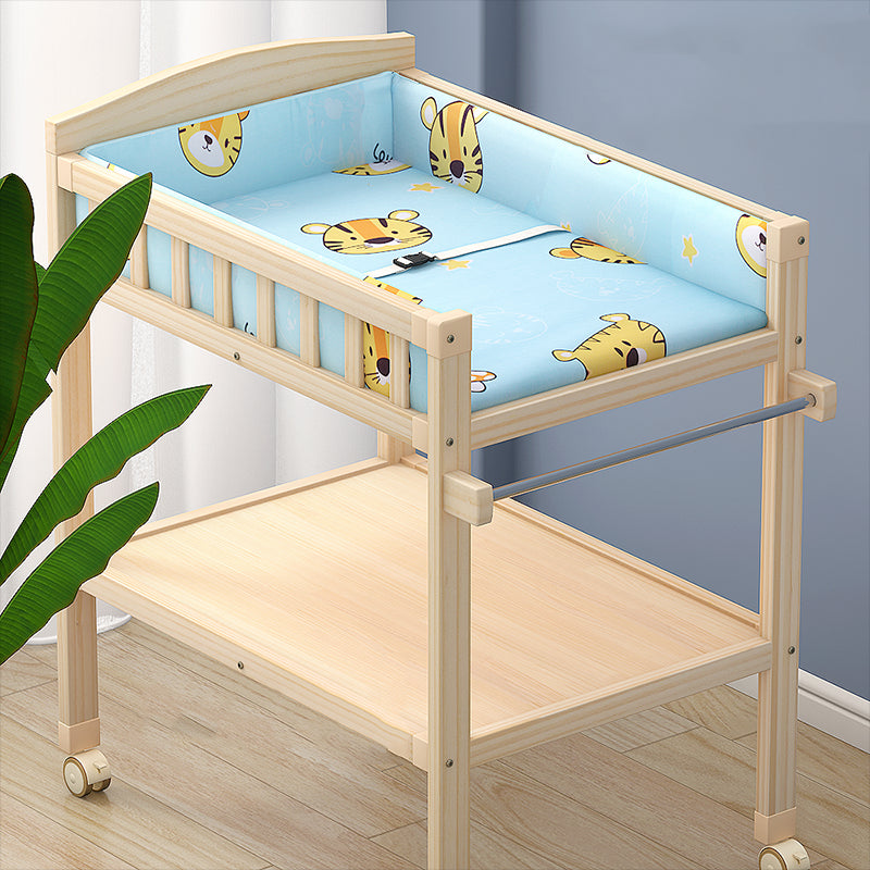 Modern Changing Table Wooden Baby Changing Table with Storage