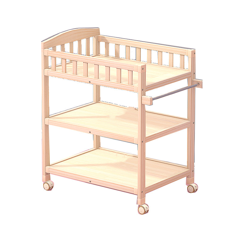 Modern Changing Table Wooden Baby Changing Table with Storage