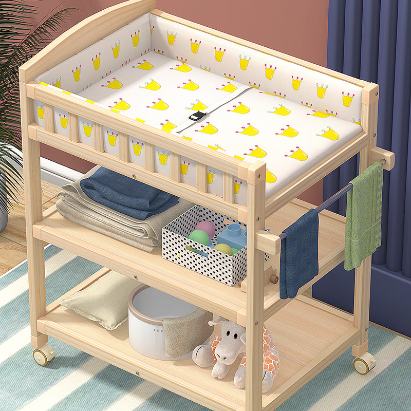 Modern Changing Table Wooden Baby Changing Table with Storage