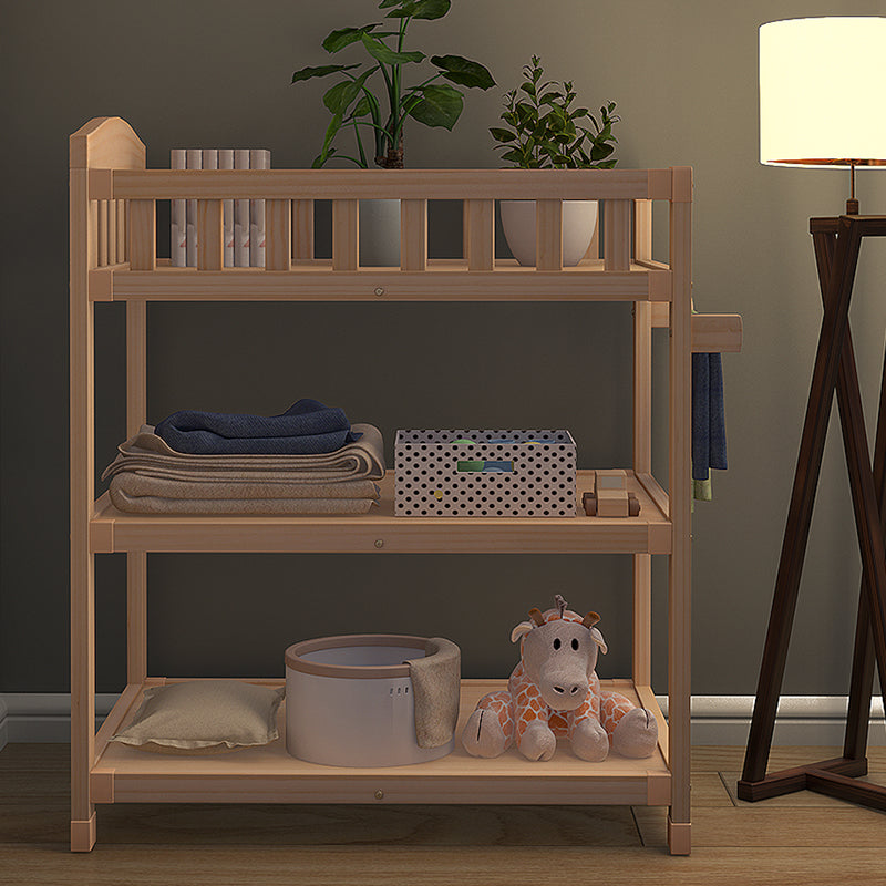 Modern Changing Table Wooden Baby Changing Table with Storage