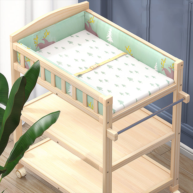 Modern Changing Table Wooden Baby Changing Table with Storage