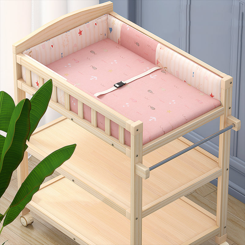 Modern Changing Table Wooden Baby Changing Table with Storage