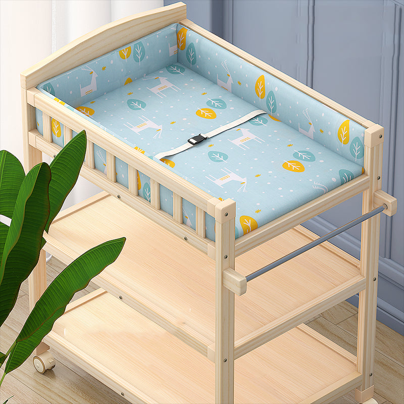 Modern Changing Table Wooden Baby Changing Table with Storage
