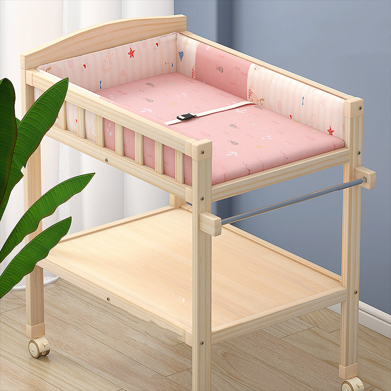 Modern Changing Table Wooden Baby Changing Table with Storage