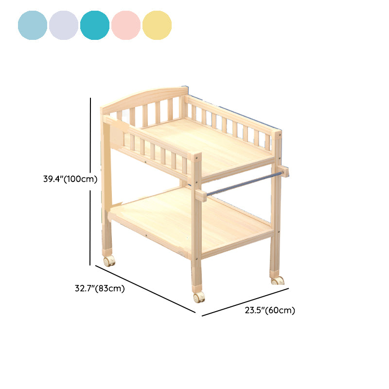 Modern Changing Table Wooden Baby Changing Table with Storage