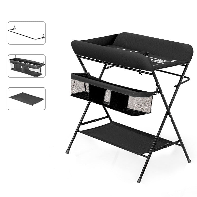 Antique Finish Baby Changing Table Folding Changing Table for Bedroom