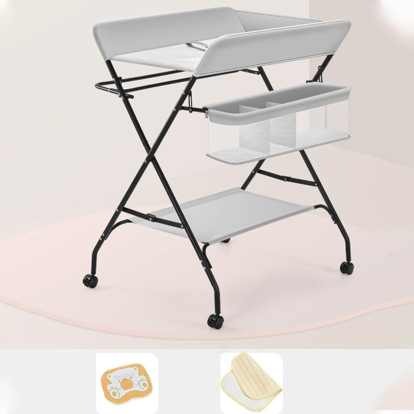 Folding Basket Baby Changing Table Portable Changing Table with Pad
