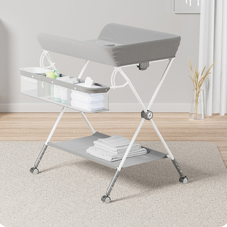 Folding Basket Baby Changing Table Portable Changing Table with Pad
