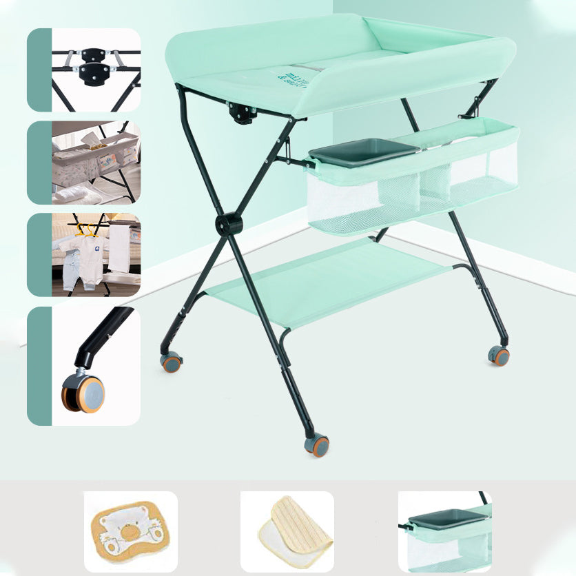 Folding Basket Baby Changing Table Portable Changing Table with Pad