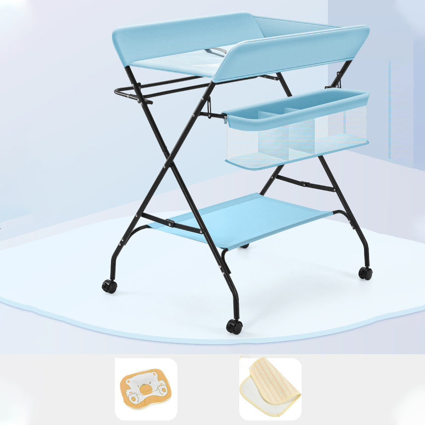 Folding Basket Baby Changing Table Portable Changing Table with Pad