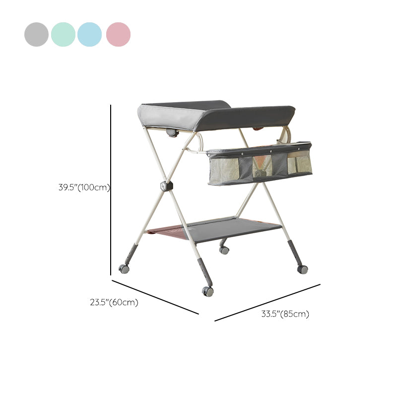Folding Basket Baby Changing Table Portable Changing Table with Pad