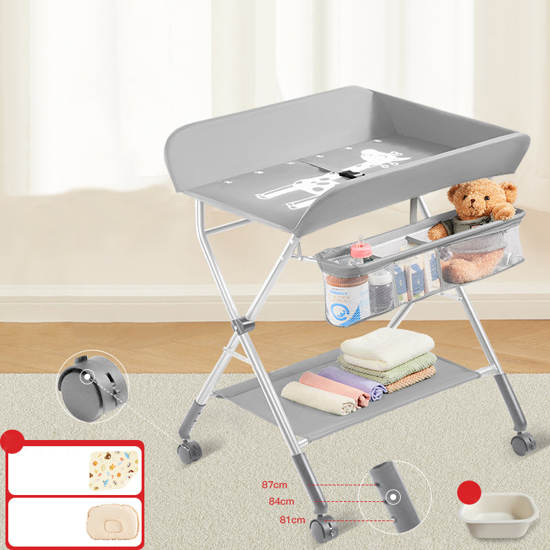 Traditional Baby Changing Table Metal Changing Pad 2-in-1 Changing Table