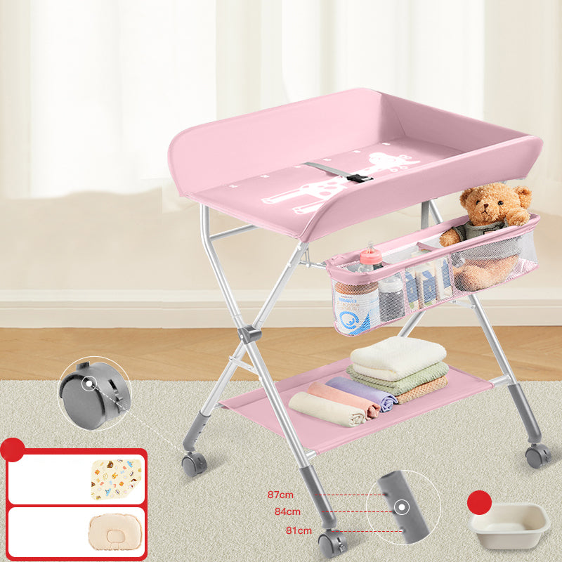 Traditional Baby Changing Table Metal Changing Pad 2-in-1 Changing Table