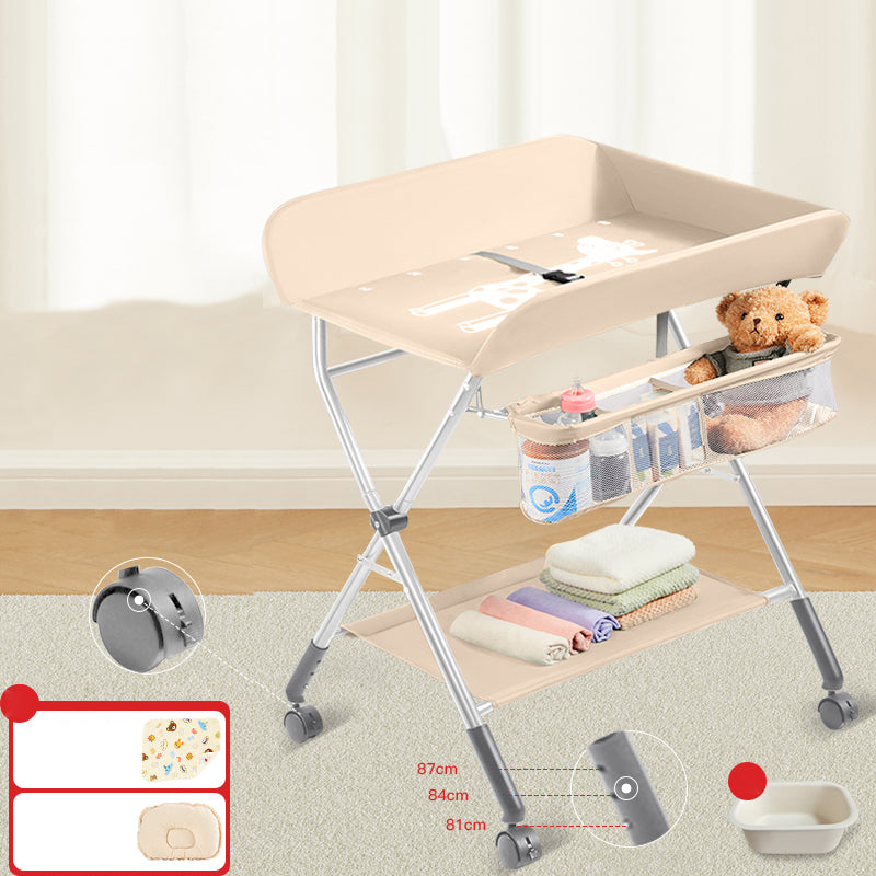 Traditional Baby Changing Table Metal Changing Pad 2-in-1 Changing Table