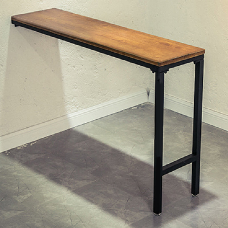 Industrial Rectangle Bar Table Set 1/2/7 Pcs Brown Wooden Bar Table Set