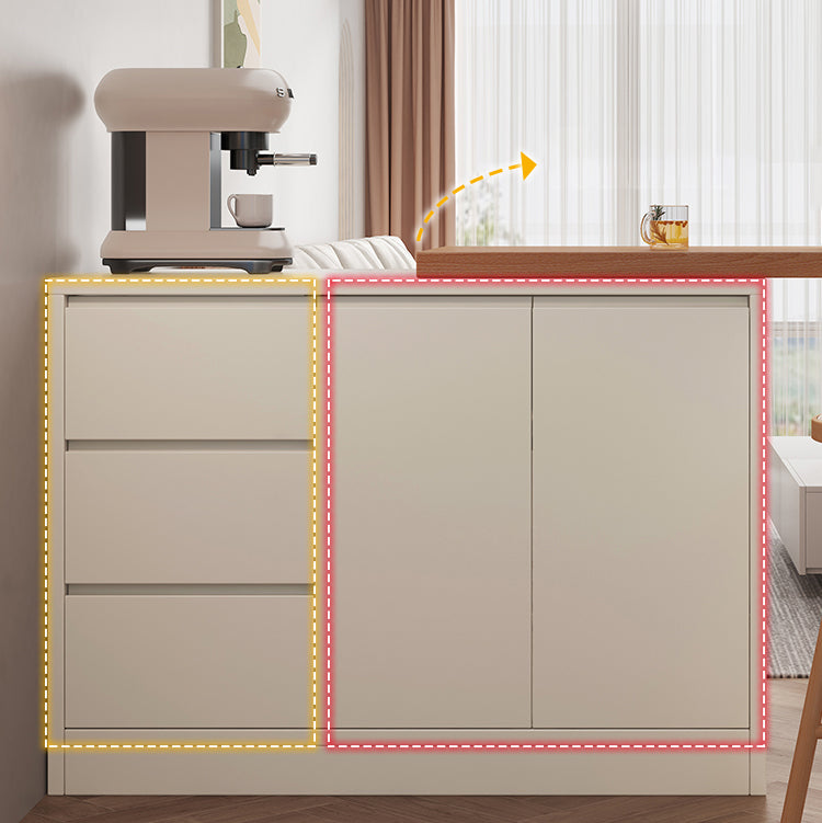 Modern Rectangle Wood Counter Table 2 Pieces Bar Table Set for Living Room