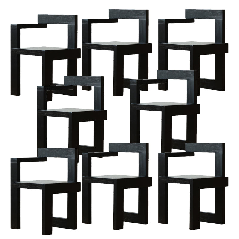 Dining Room Arm Dining Chair Home Open Back Dining Side Chair