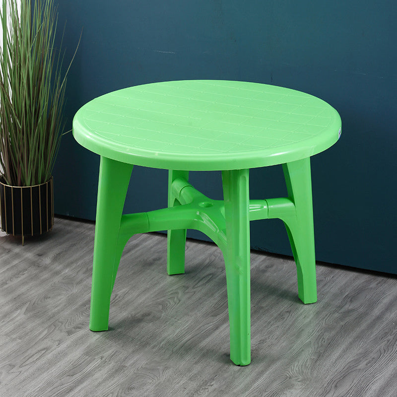 Modern Style Geometric Courtyard Table Plastic Waterproof Outdoor Table
