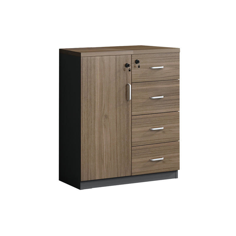 Nordic Wooden Cabinet Drawers Storage Shelves Filing Cabinet