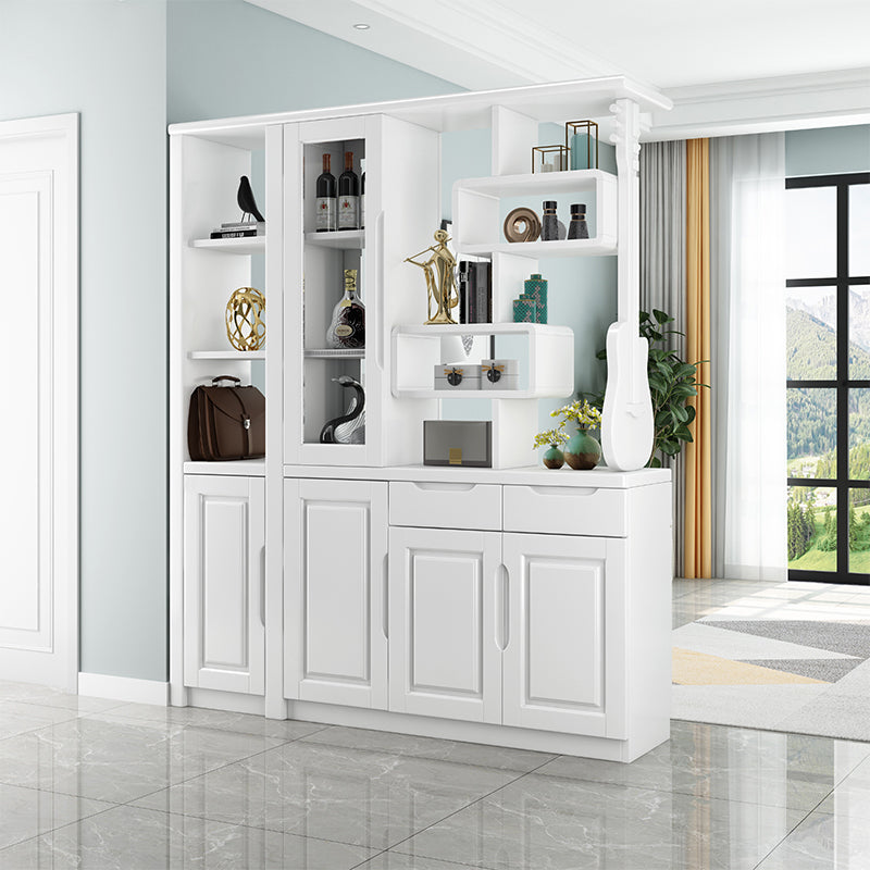 Solid Wood Cabinet 14.96" Wide Accent Cabinet with Drawers and Shelves