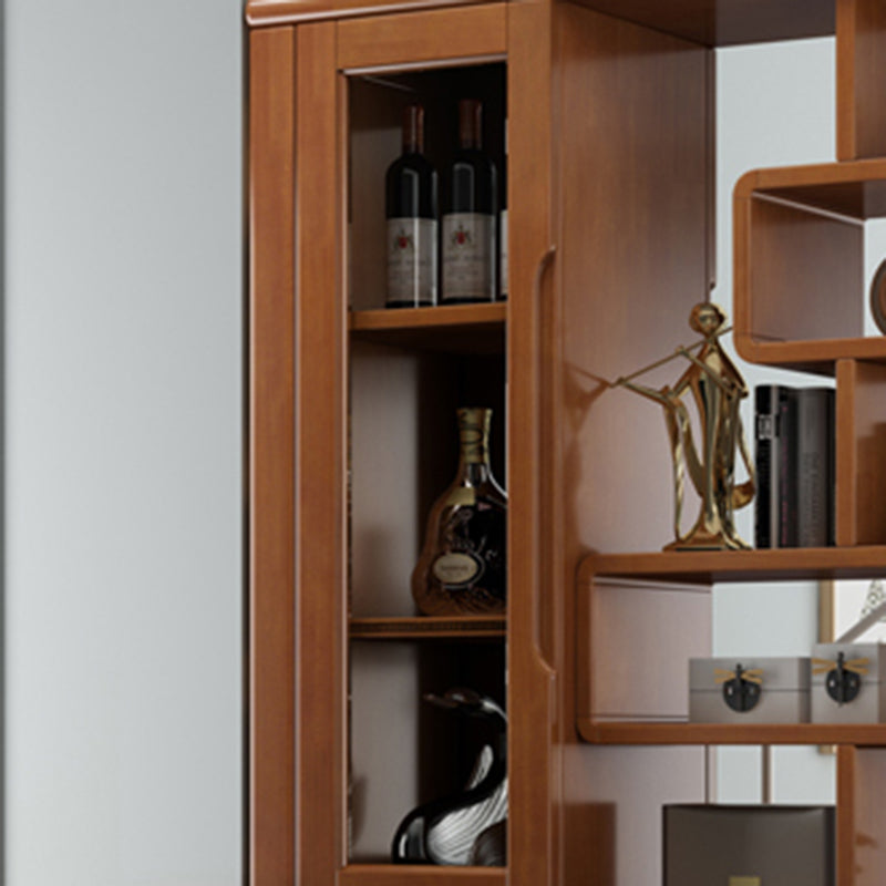 Solid Wood Cabinet 14.96" Wide Accent Cabinet with Drawers and Shelves