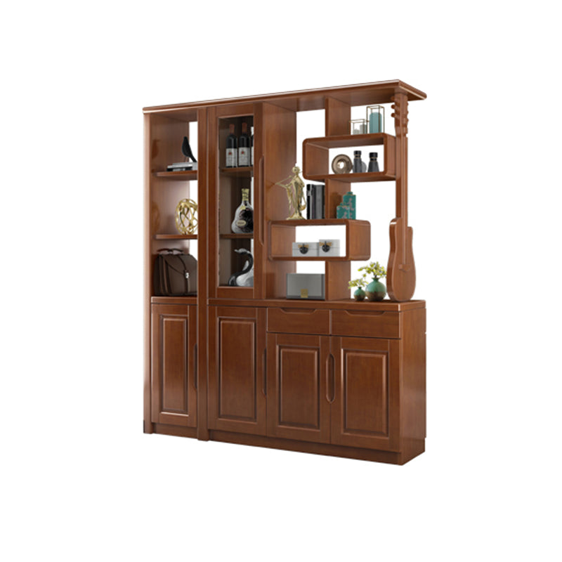 Solid Wood Cabinet 14.96" Wide Accent Cabinet with Drawers and Shelves