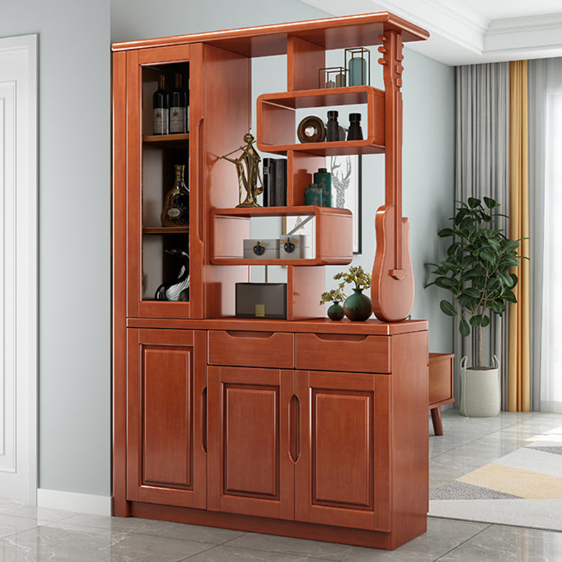 Contemporary 14.96" Wide Cabinet Wood Accent Cabinet with Drawers