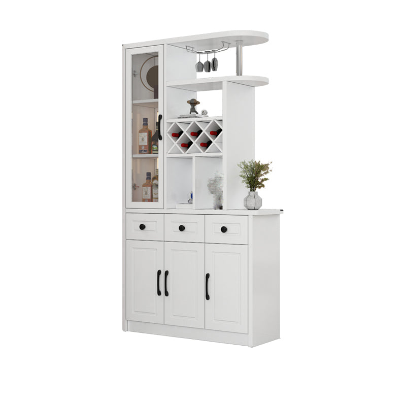 Modern 78.74" H Cabinet with Door Wooden Accent Cabinet with Drawer