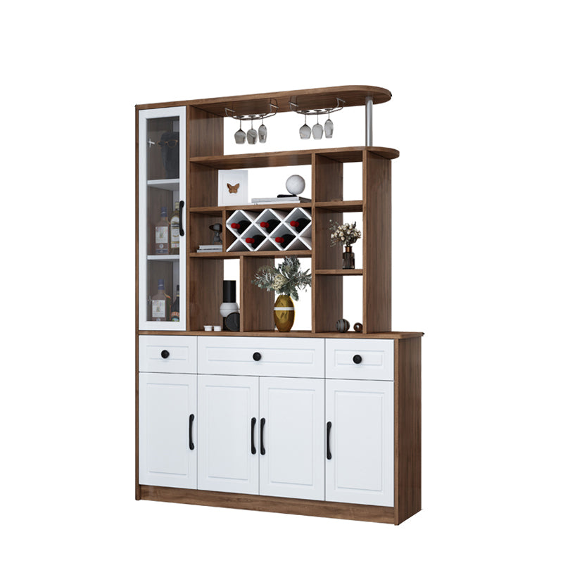 Modern 78.74" H Cabinet with Door Wooden Accent Cabinet with Drawer