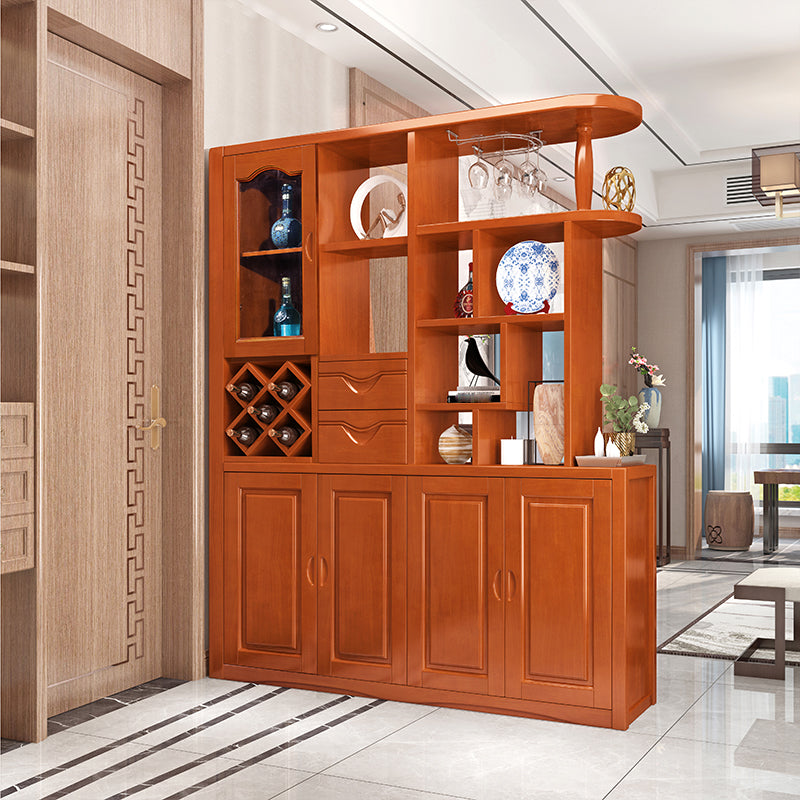 Contemporary Solid Wood Cabinet 78.74" H Accent Cabinet with Drawer and Door