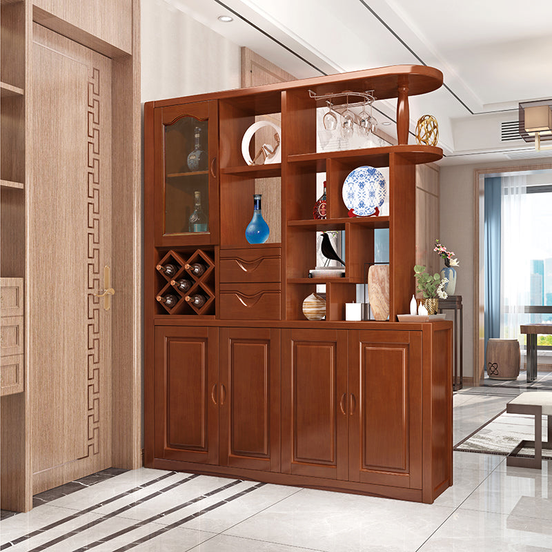 Contemporary Solid Wood Cabinet 78.74" H Accent Cabinet with Drawer and Door